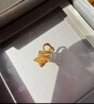 周大福镂空爆闪方糖星星黄金吊坠女约1.45g EOF1392生日礼物 晒单实拍图
