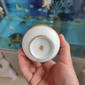 IKXO高端鎏金羊脂玉白瓷主人杯单杯个人专用茶杯送爸爸教师节长辈礼物 顺顺杯—杯内鎏金菩提叶款 礼盒装 实拍图