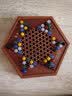 御圣 跳棋玻璃珠跳跳棋大号儿童益智早教启蒙游戏棋成人学生儿童礼物 六角形跳棋盘+【玛瑙珠套装】 实拍图