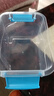 透明首饰盒可装发圈发夹玩具杂物碎物品整理塑料加厚 【蓝色】19.5*15*10cm（带盖子） 1个装 实拍图