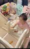 幼贝臣滑滑梯攀爬架儿童室内滑梯秋千组合加高加厚家用多功能游乐场 风车滑梯【咖色】滑梯+基础过道+平台+攀爬架 实拍图