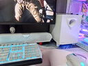 漫步者（EDIFIER）M30SW 2.1桌面游戏音箱 电脑音响音箱 RGB氛围灯 内置麦克风 光影低音炮 USB一线通 润白 实拍图