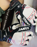 JANUS 经典系列儿童成人小学生专业带护指足球守门员手套门将手套龙门手套比赛训练手套 JA383 黑色 9号【成人码】 实拍图
