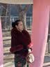18-喜妈冬新娘仿狐狸毛披肩婚纱披风礼服旗袍皮草斗篷外套白色女 酒红色（豪华版） 均码（不分大小） 实拍图