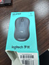 罗技（Logitech）M221 轻音鼠标 无线鼠标 办公鼠标 对称鼠标 带无线微型接收器 雾霭蓝 实拍图