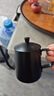 TEOTM手冲壶细嘴咖啡壶家用挂耳手冲咖啡细口壶304不锈钢壶黑色350ml 实拍图