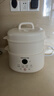九阳（Joyoung）电炖盅 电炖锅 隔水炖煮 家用煮粥煲汤锅燕窝炖盅4.5L白瓷内胆炖汤锅上蒸下炖DG25G-GD188 实拍图
