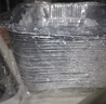 美进家空气炸锅专用锡纸盘185mm50只一次性锡箔纸烧烤盘烘焙防漏油方形 实拍图