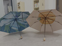 蕉下（beneunder）防紫外线遮阳伞三折双层黑胶晴雨伞防晒伞BM011蓝铃 实拍图