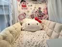 OSKVhellokitty饺子抱枕靠枕玩偶毛绒玩具床上宿舍抱睡可爱学生午睡枕 hello kitty抱枕 50cm 实拍图
