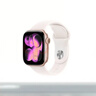 Apple/苹果 Watch S11 智能手表GPS款42毫米玫瑰金色铝金属表壳淡桃粉色运动型表带S/M MEUN4CH/B情人节 实拍图