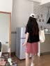 佐叙法式黑色短袖衬衫女2026夏季新款设计感小众高级感宽松港风上衬衣 黑色 M （80-100斤） 实拍图
