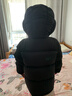 保姆鹅 儿童羽绒服短款连帽聚暖童装男女童防风御寒加厚外套冬[NG2860] 炭黑 120 晒单实拍图