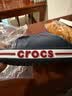 卡骆驰（CROCS）贝雅卡骆班一字拖|205392 深蓝/辣椒红-4CC 41/42(260mm) 实拍图