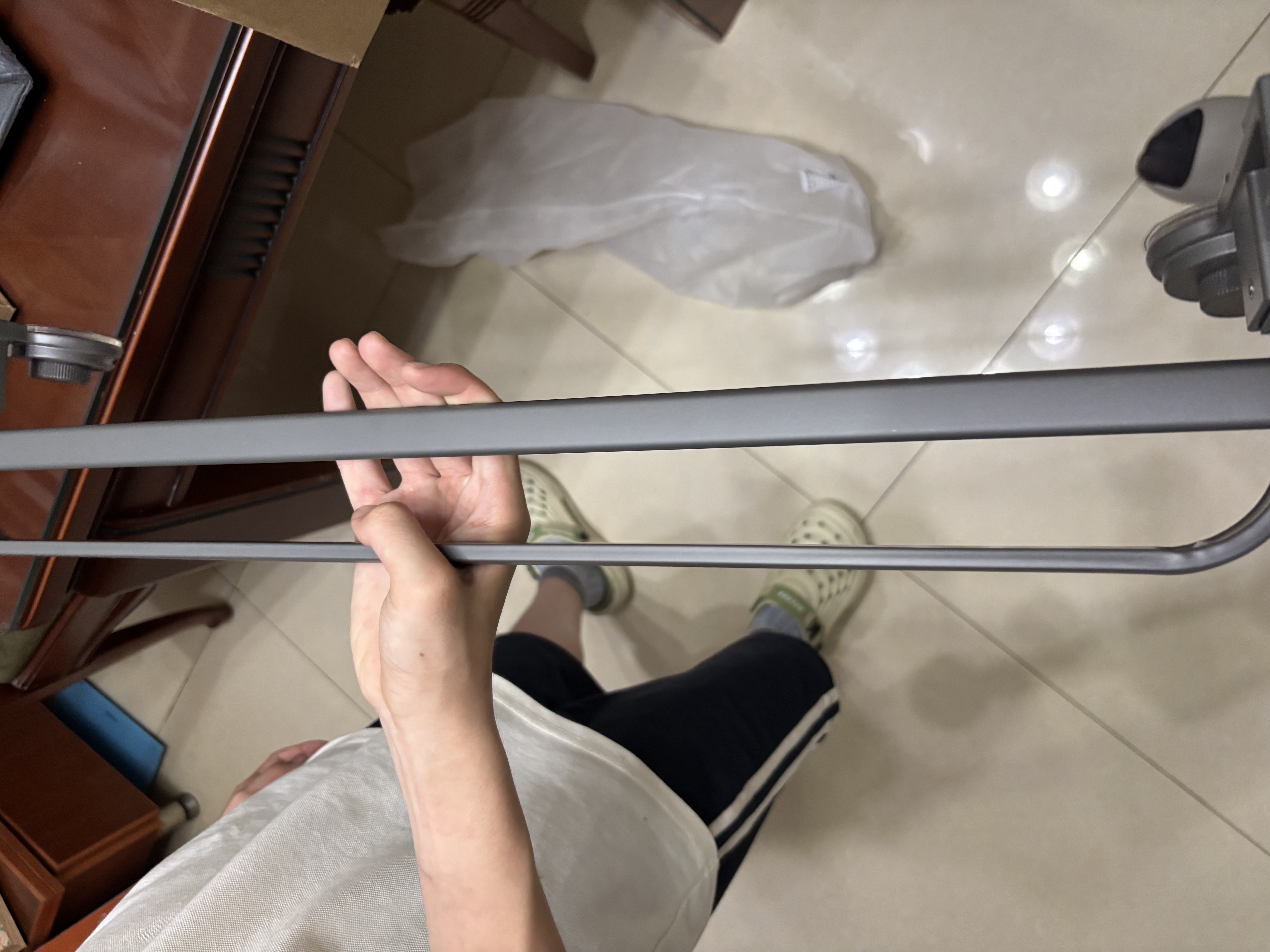 百悍吸盘毛巾架免打孔卫生间置物架浴室挂件厕所卫浴洗手间浴巾架套装 实拍图