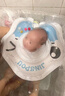 鲸保婴儿游泳圈0-3个月脖圈 新生儿游泳圈宝宝洗澡颈圈K5012蓝色中码 实拍图