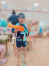 佑游儿童泳衣男童泳裤中童分体泳衣男孩宝宝游泳五件套30255Y藏蓝3XL 实拍图