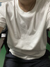 京东京造50支液氨抗皱男士t恤男短袖男款纯棉打底衫内搭春季衣服白色XL 实拍图
