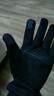 瑞狮龙 麂皮绒手套加绒保暖秋冬季男女士触屏防滑运动外卖骑行开车手套 黑色 男士码（高弹力） 实拍图