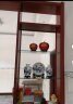 欢畅 景德镇陶瓷器红色苹果博古架电视柜摆件家居客厅装饰品摆件 红底带盖龙凤苹果 中号 摆件 实拍图