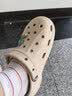 卡骆驰（CROCS）贝雅云彩女士洞洞鞋休闲鞋|208186 冬日白-11S    39 (250mm)   实拍图