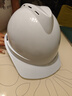 伟光ABS安全帽  V型新国标透气款 防砸耐穿刺 Y型下颏带工地建筑头盔 白色旋钮式 实拍图