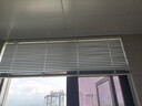 美尔耐免打孔百叶窗帘卧室卫生间浴室厕所防水铝合金厨房升降遮光帘6010 免钉【标准哑光】白色 1平方米 实拍图