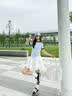 梵昇昱包包女2026波点新款日韩大容量韩版韩系托特单肩学生少女百搭通勤 休闲波点托特【奶油白+双挂件】 实拍图
