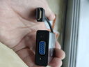 秋叶原（CHOSEAL） HDMI转VGA转换器 高清视频转换头 适用电脑台式机笔记本PS5连电视显示器投影仪连接线QS6937T0D2 实拍图