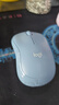 罗技（Logitech）M221 轻音鼠标 无线鼠标 办公鼠标 对称鼠标 带无线微型接收器 雾霭蓝 实拍图