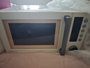 美的（Midea）空气炸微波炉烤箱一体机复古奶油风高颜值无油低脂大功率APP智能AI变频不锈钢内胆25L（PC23F5W） 实拍图