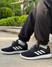 adidas CORERACER随心畅跑网面休闲跑步鞋男子阿迪达斯官方轻运动   黑/白 FX3581   40 实拍图