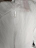 逐梦颜衬衫男士夏季新款外套修身冰丝条纹百搭衬衣长五分袖潮牌痞帅纯色 白色T60 XL 实拍图