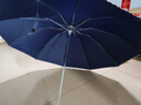 天堂伞 加大雨伞三折 经典商务伞格纹10骨加大雨伞男女 藏青 实拍图