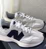 NEW BALANCE NB327官方夏季休闲鞋男鞋女鞋情侣舒适增高鞋百搭潮流厚底运动鞋 米灰色/白色 MS327FE 44 (脚长28cm) 实拍图