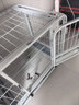 酷奇宠狗笼方管狗笼子大中小型犬金毛加粗宠物狗狗笼子狗屋用品 白色带天窗62*46*57cm 建议15斤内小型犬 实拍图