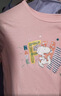 史努比（SNOOPY）【2件装】童装儿童短袖T恤男女童纯棉夏装 粉FUN+紫100% 110 实拍图