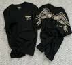 BOY LONDON【金翼凌云】夏季情侣款潮牌男女简约纯棉短袖T恤N01909 黑色 （黑金） L 实拍图