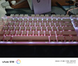 惠普（HP）GK200机械键盘有线办公游戏键盘 20种背光灯效 87键电竞键盘鼠标套装电脑外设键鼠 侧刻渐变粉【键鼠套装-青轴】 实拍图