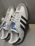 阿迪达斯（adidas）三叶草SAMBA OG J男女经典运动鞋桑巴德训鞋T头鞋 JQ4112白/灰 实拍图
