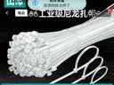 山泽自锁式尼龙扎带 大号4.0*250mm 阻燃理线带 捆扎带 束线扎线绑带 白色约200根/包 ZD-57 实拍图
