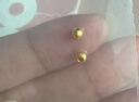 喜上眉梢喜饰黄金古法金珠999足金散珠硬金光面磨砂转运珠路路通圣诞礼物 3mm 重工古法珠单颗 0.1g 实拍图