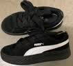 彪马（PUMA）复古增高厚底松糕鞋板鞋女运动休闲鞋PLATFORM406748 黑色-白-金色-03 37.5 实拍图