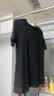 真维斯（Jeanswest）T恤女夏季薄款圆领打底衫内搭短袖纯棉白色纯色上衣百搭黑色L 实拍图