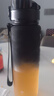 京东京造运动水杯  tritan水杯运动水壶大容量外出方便携带 黑白渐变1L 实拍图