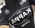 卡帕（Kappa）背靠背运动t恤男夏新款纯棉短袖赛车风美式撞色上衣女K0FW2TD90D 黑色990【双面印花丨撞色美学】 2XL 实拍图