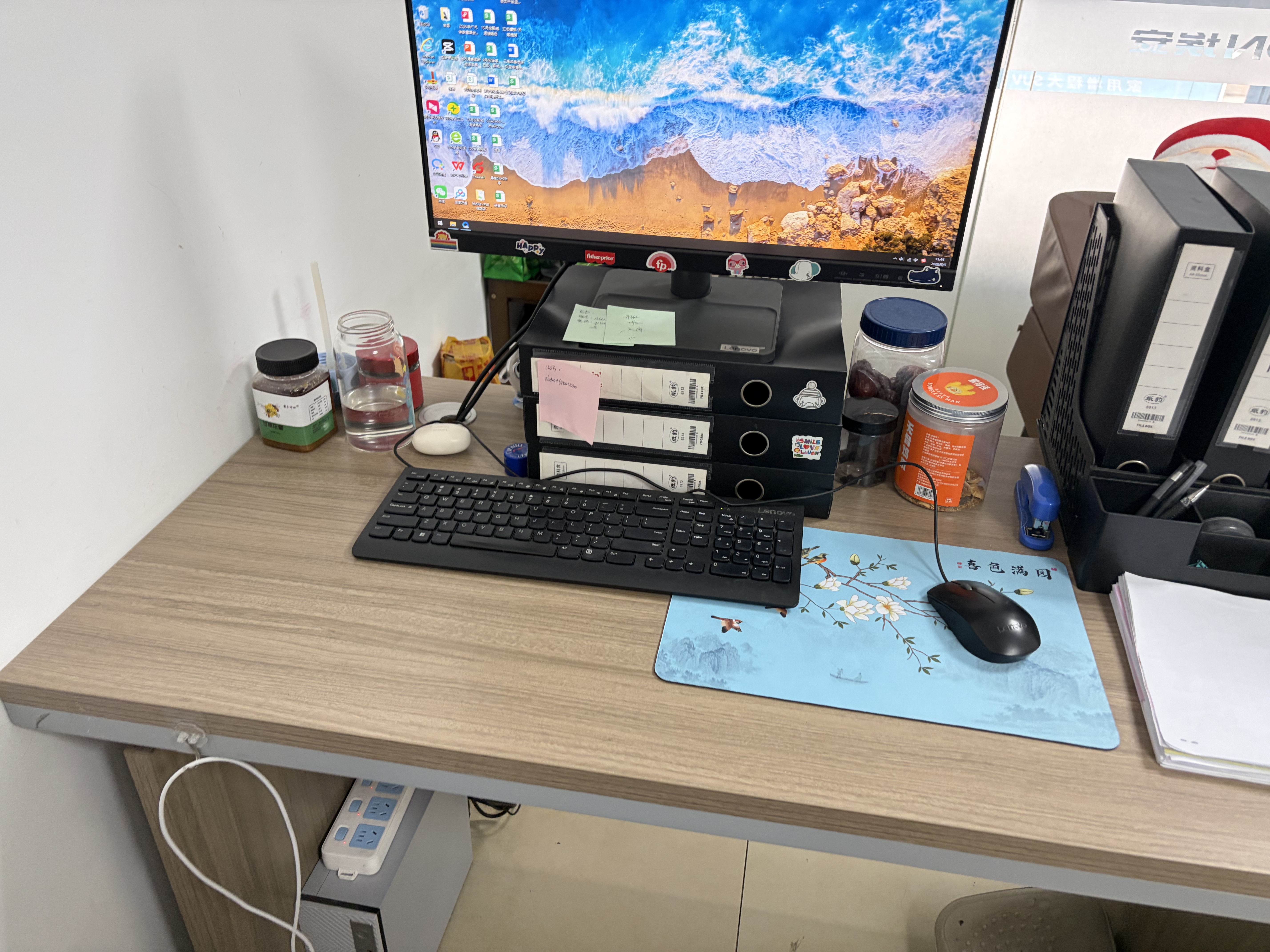摩加国潮鼠标垫简约ins风办公软垫女生小号笔记本治愈风景电脑护腕垫 LC-590 250*370mm2毫米 实拍图