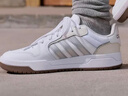 adidas ENTRAP美式校园风运动少年感复古篮球风板鞋男女阿迪达斯   白色/暗银金属/树脂黄   35.5 实拍图