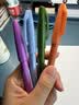 派通（Pentel ）彩色软毛笔秀丽笔 弹性笔尖水性笔Touch手帐书信贺卡用 SES15C桔黄色/单支装 实拍图