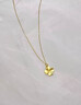 中国黄金（CHINA GOLD）黄金四叶草项链女款足金幸运草吊坠锁骨情人节生日礼物送女友老婆 【京速达】四叶草吊坠【赠银镀金链】约0.75g 实拍图